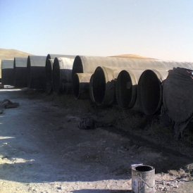 Water pipeline in Ardebil